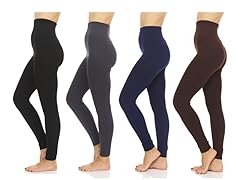 {4PK} Women's Premium Fleece Leggings