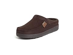 Dearfoams Mens Memory Foam Slippers