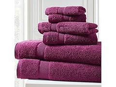 Blissful Bath Cotton 6Pc Bath Towel Set
