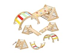Hipicute 3 In 1 Wooden Climbing Toys