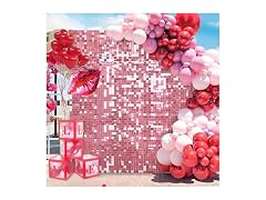 LuoluoHouse Shimmer Wall Panel Sequin Backdrop 36
