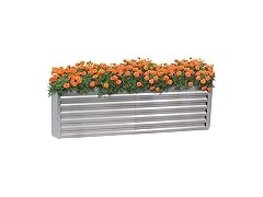 Sunnydaze 71" x 35" Metal Raised Garden Bed