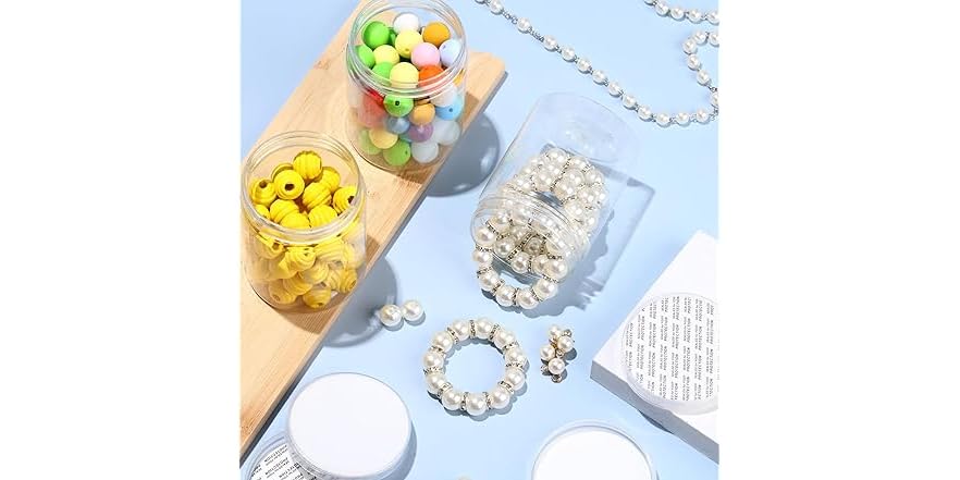 48 PC 8 Oz Clear Plastic Jars With Lids