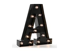 Light Up Black Alphabet Marquee Letters 