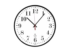 Corded Electric Clock, 12.75 Inch, Black