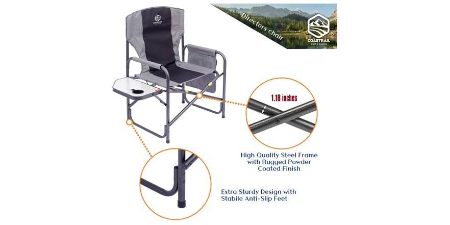 Coastrail Outdoor Oversized Directors Chair