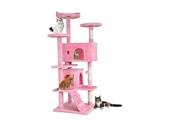 BestPet | 54" Cat Tree Tower | Pink | Sturdy