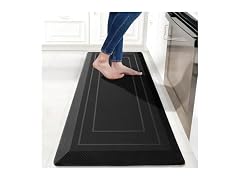 UKISS Black 20" x 48" Cushioned Comfort Mat