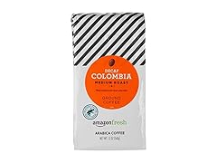 1CT Amazon Fresh Decaf Colombia Ground Coffee, Medium Roast