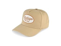 Vintage Embroidered Patch Snapback Cap