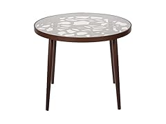 LeisureMod Devon Brown End Table