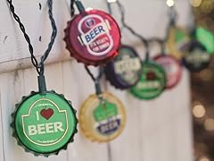 Beer Bottle Cap String Lights 10 Count