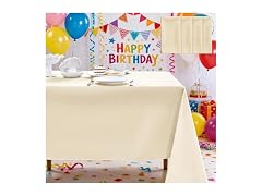 4 Pack Satin Tablecloth 58x102 Inches