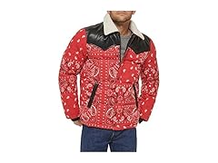 Levi's Mens Out West Mixed Media Puffer Jacket (Small)
