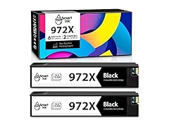 2 Black Ink Cartridge for HP 972X 972