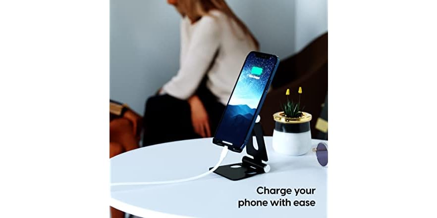 TALK WORKS Foldable Phone Stand for Desk