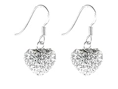 Swarovski Elements Heart  Earrings