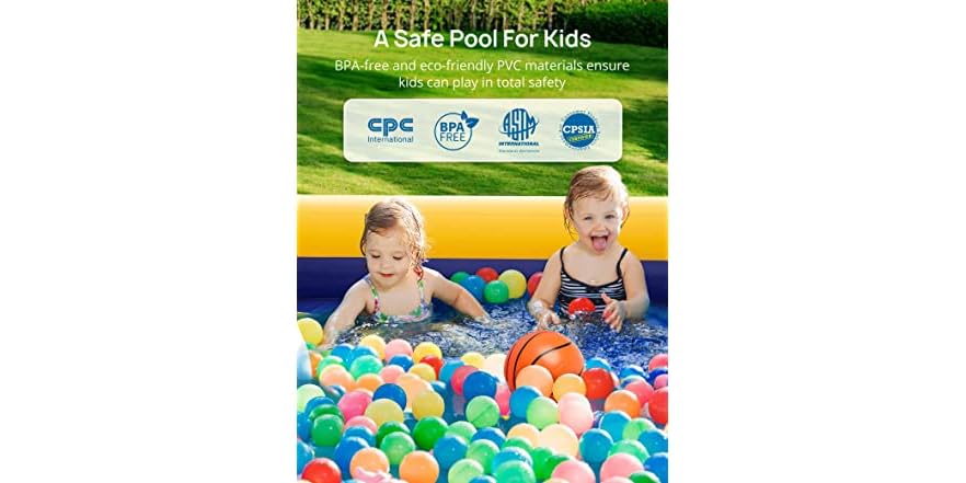 Kiddie Pool, Evajoy Inflatable Kids Pool