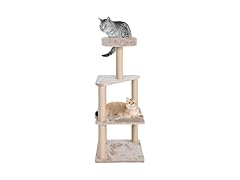 FluffyDream 40" Cat Tree Tower, Beige