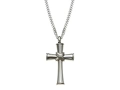 Blackjack Jewelry S.Steel "X" Cross Pendant Necklace