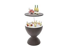 Grey Patio Bar Side Table