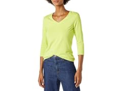 Amazon Essentials Women (L) 3/4 Sleeve T-shirt