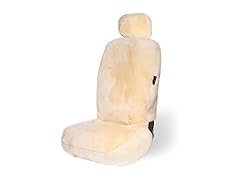 ZONE TECH Sheepskin Car Seat Cover Ivory or Black