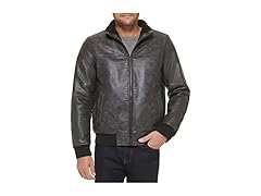 Tommy Hilfiger Men's Faux Leather Bomber