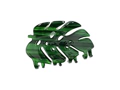 Bella Sleep and Spa Claw Clip Green Palm Leaf