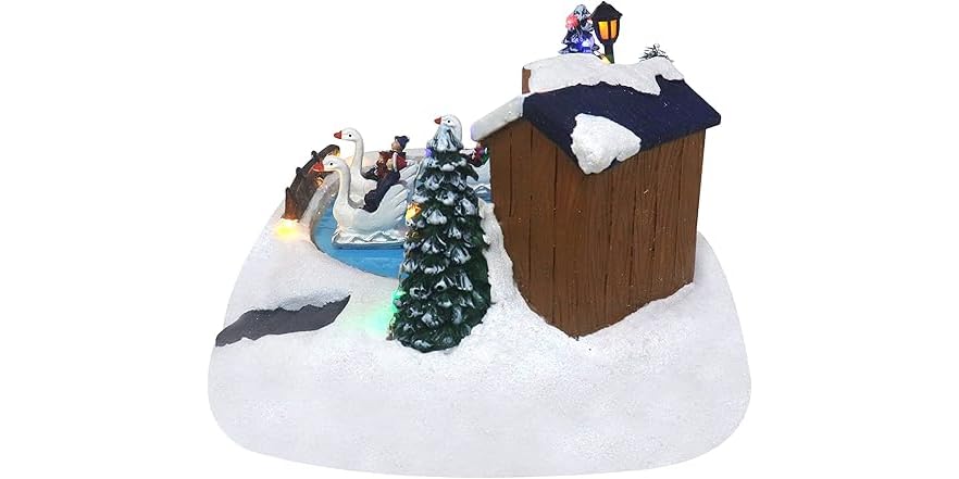 Christmas Village Tabletop Skating Rink