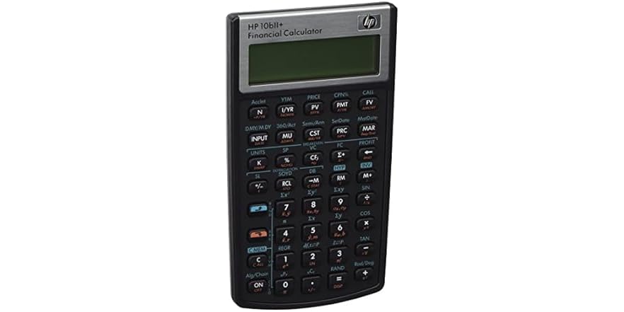 HP 10bII Financial Calculator 12-Digit LCD