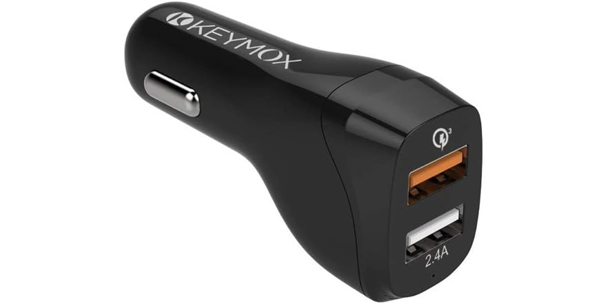 Keymox 30W Dual Port Car Charger