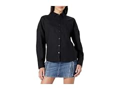 The Drop Women Avila Classic Linen Button Down