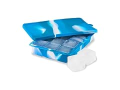Host Ice Cube Tray with Lid Blue Marble