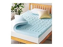 Mellow 4 Inch 5-Zone Memory Foam Mattress Topper