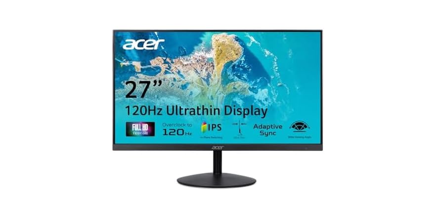 Acer 27" IPS FHD 1920 x 1080 Home Office Monitor SB270 G0bi