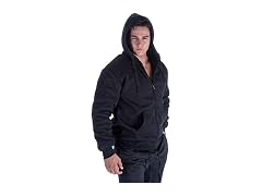 LeeHanTon Sherpa Lined Hoodie Mens Zip U