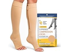 Lemon Hero Zipper Compression Socks