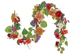 72" Harvest Serenity Garland Pumpkin