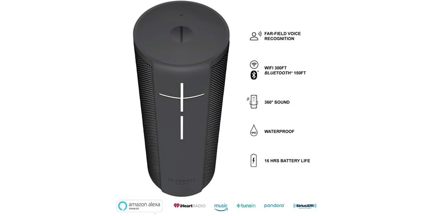 Ultimate Ears MEGABLAST Waterproof Bluetooth Speaker