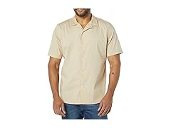 Mens Vacation Cotton Resort Khaki Brown (XL)
