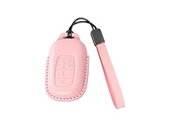 Riasot Riasot Leather Key Fob Cover Pink Honda