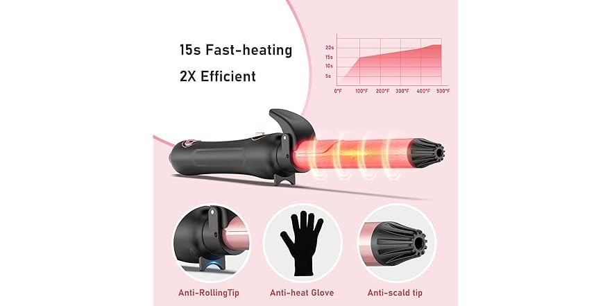 Rotating Curling Iron 1 Inch