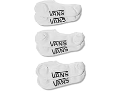 (3 Pair) Vans Classic No Show Socks