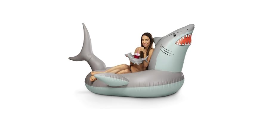 Splatoon Inflatable Shark GoFloats Inflatable Shark Pool Float