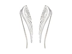 Polished Angel Wing Earring