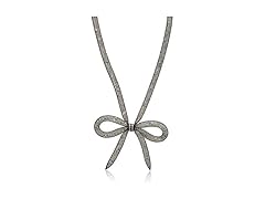 Betsey Johnson Mesh Bow Necklace