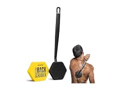 TOOLETRIES Silicone Back Scrubber for Shower, Body Brush - Charcoal