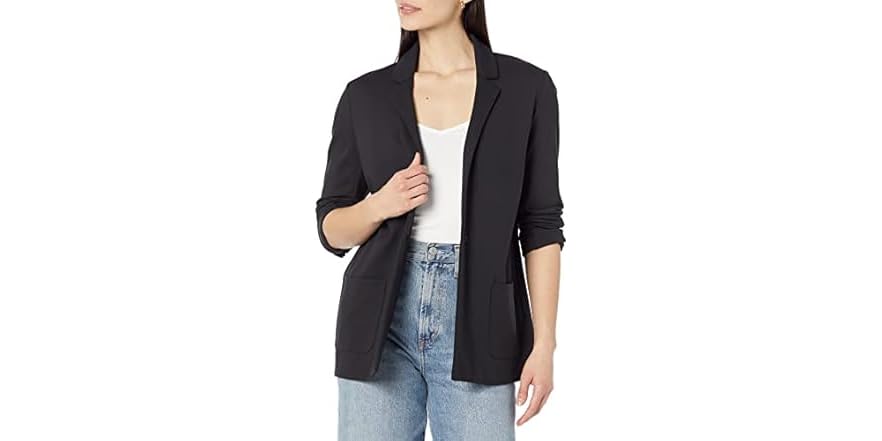 Amazon Essentials Women's Soft Ponte Blazer product photo