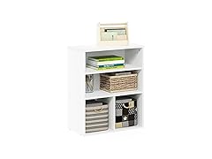 Furinno Pasir 3 Tier Display Bookcase, White